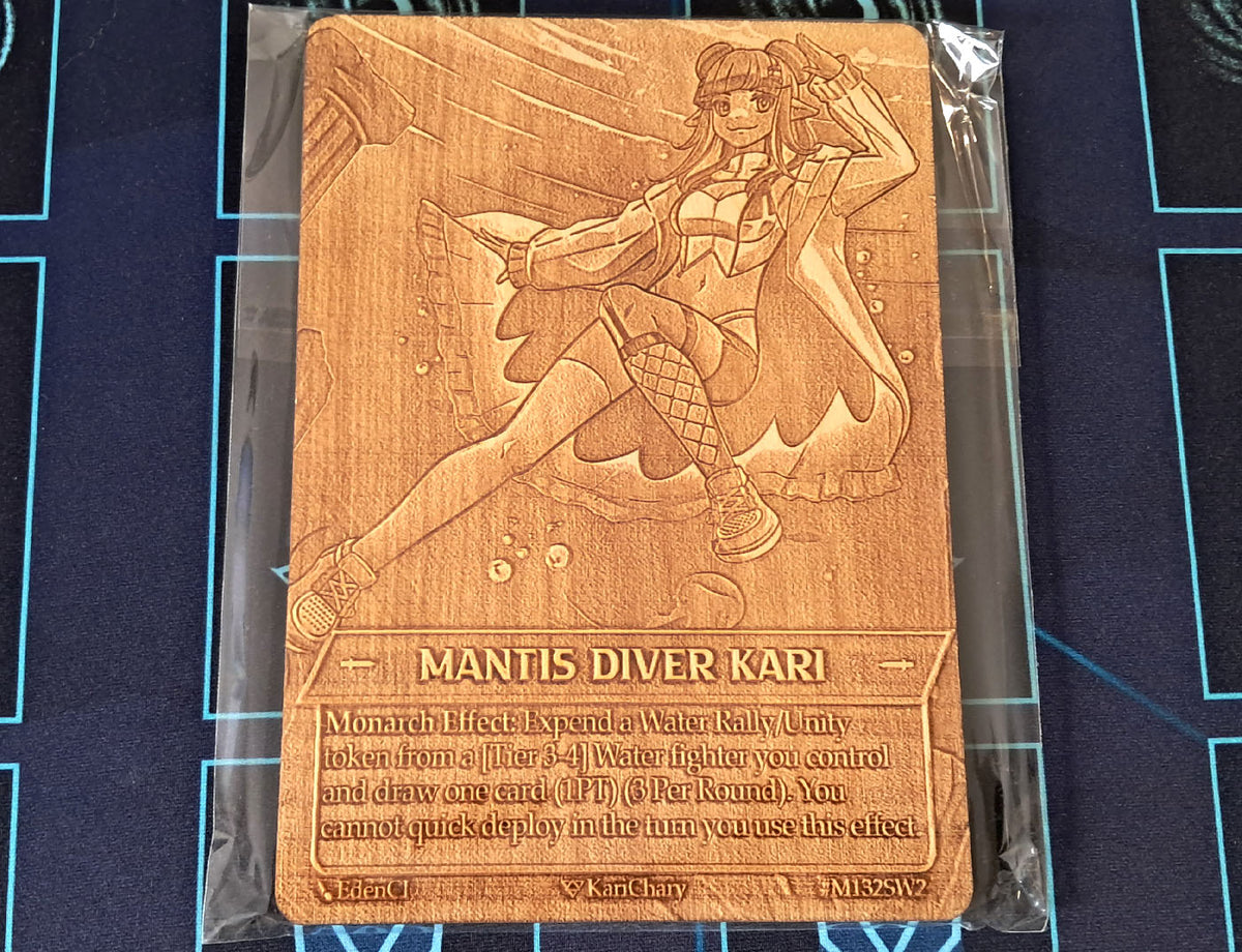 (Wood Card) Mantis Diver Kari (Monarch)