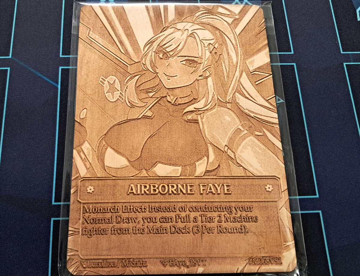 (Wood Card) Airborne Faye