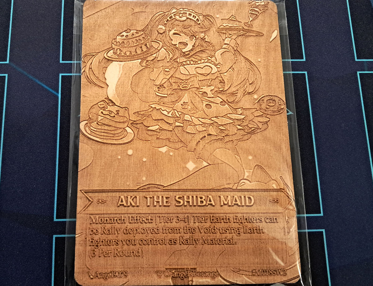 (Wood Card) Aki The Shiba Maid