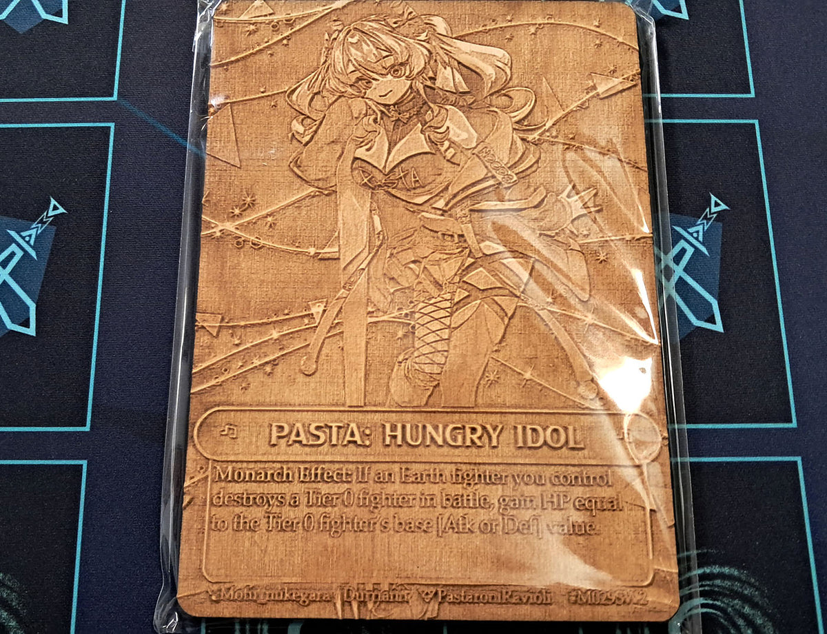 (Wood Card) Pasta Hungry Idol