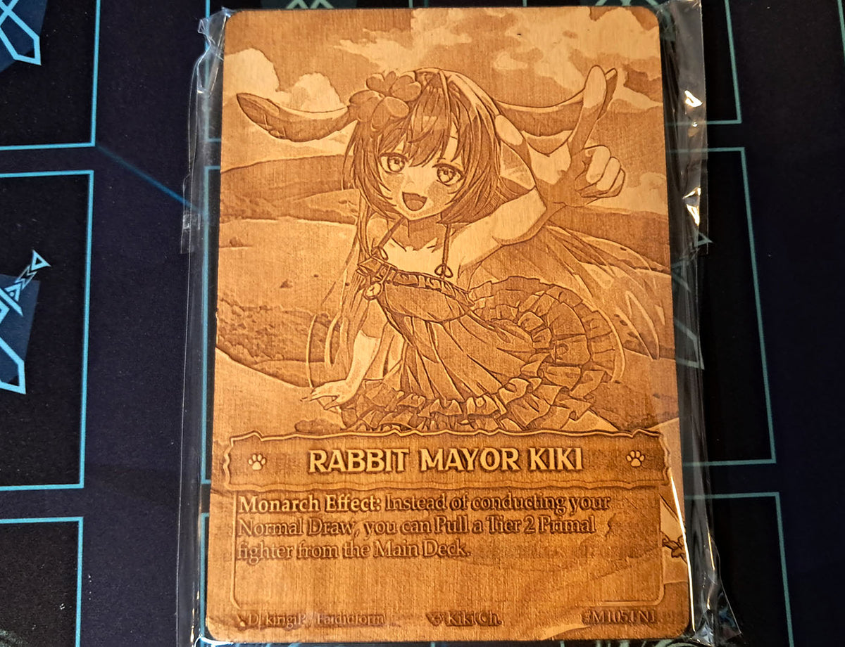 (Wood Card) Rabbit Mayor Kiki (Monarch)