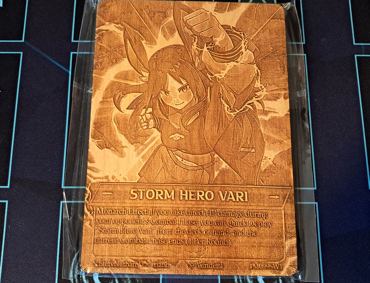 (Wood Card) Storm Hero Vari (Monarch)