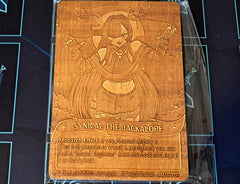 (Wood Card) Synical the Jackalope (Monarch)