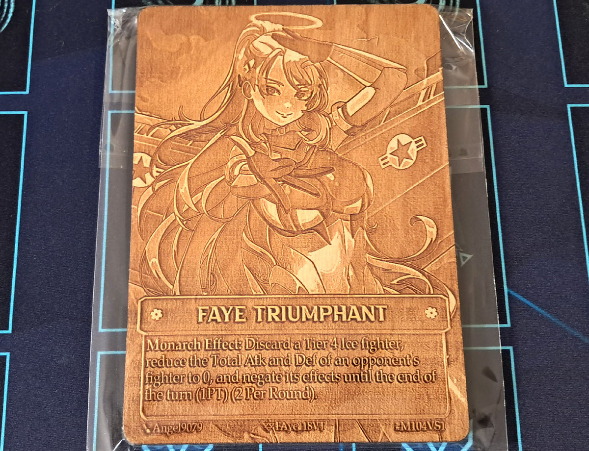 (Wood Card) Faye Triumphant (Monarch)